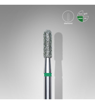 FRESA CON PUNTA DE DIAMANTE CILINDRO REDONDEADO VERDE - DIAMETRO 2,3 MM / PIEZA DE TRABAJO 8 MM