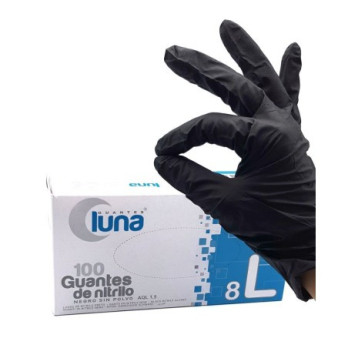 Guantes L negro